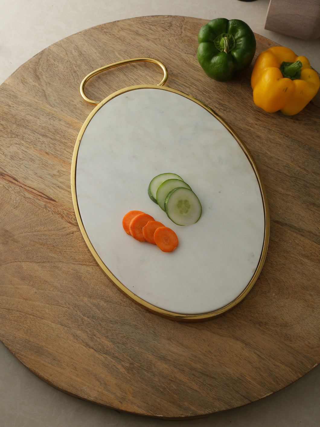 Marble Platter/Chopping Board- IVORY