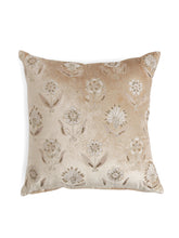 Load image into Gallery viewer, Cushion Cover with hand bead work-SHOWSTOPPER (IVORY GARDEN)
