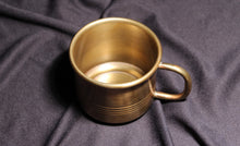 Load image into Gallery viewer, Antique Brass Ribbed Cup- ATMA
